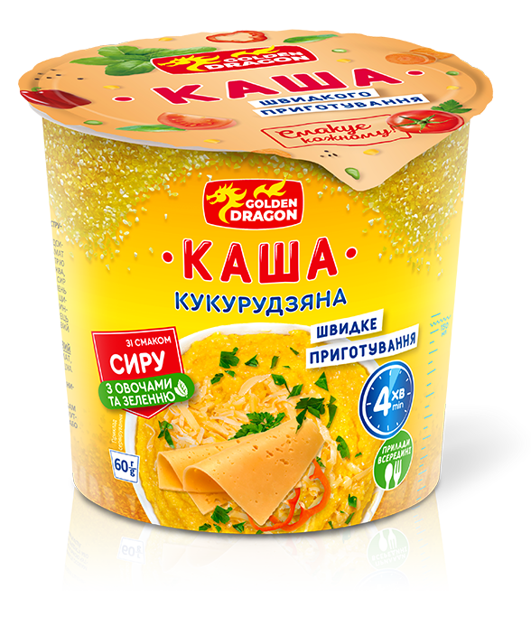 Класична Каша стакан 60 г кукурудзяна з овочами та зеленню