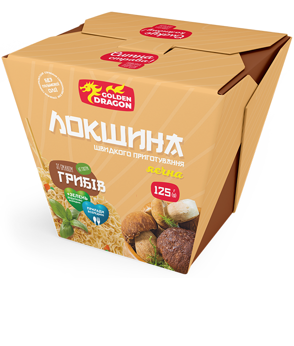 Класична Локшина яєчна зі смаком грибів